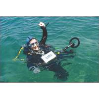 University of Rhode Island’s Dr. Bridget Buxton dives on ancient shipwrecks in Israel with the Pulse 8X metal detector.