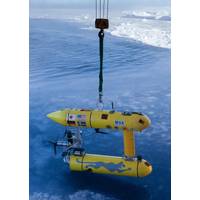 The WHOI SeaBED AUV ‘Jaguar’ ready for deployment through a very thin layer of Antarctic sea ice. This helped produce the world’s first detailed, high-resolution 3-D maps of Antarctic sea ice using an AUV. Credit: Peter Kimball, WHOI
