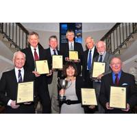 The winners pose with their awards (image: SUT)