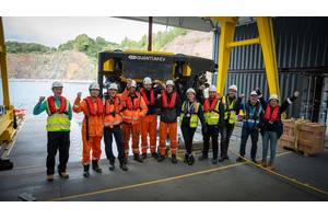 Celebrating the completion of Site Acceptance Testing of the first commercial Quantum EV for client Jan De Nul (Credit: SMD)