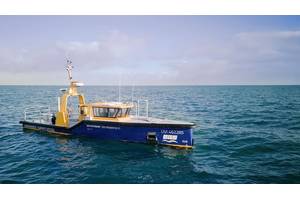 Fremantle 01 USV offshore in Western Australia. Source: Greenroom Robotics