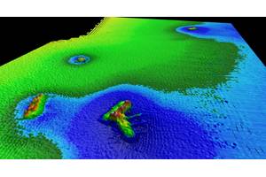 Multibeam image of debris found in a previous project (Image courtesy of TerraSond)