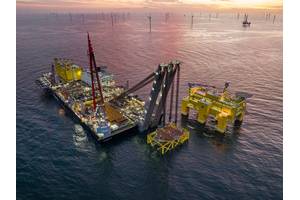 Nexans supplied the high-voltage direct current (HVDC) cable for TennetT’s DolWin6 project.
Image courtesy TenneT