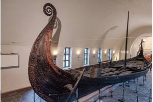 Oslo Norway - October 19, 2019: Viking drakkar in the Viking Museum in Oslo Norway. Copyright warasit/AdobeStock