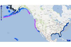 Map of potential ocean wave energy resources (Image: National Renewable Energy Laboratory)