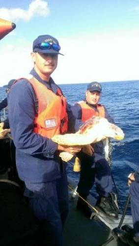 Aboard 'Block Island': Photo credit USCG
