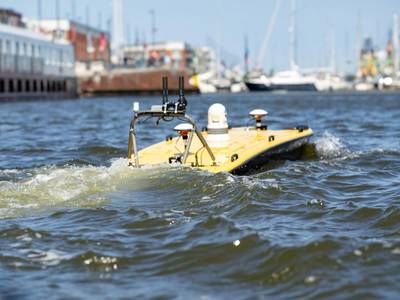 The Autonomous Surveyor is ready for use this summer. Photo courtesy MARTAC Systems/Subsea Europe Services
