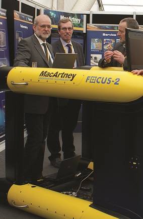 The on display MacArtney FOCUS-2 ROTV was ordered by Fugro at Ocean Business 2013