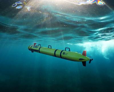 Huntington Ingalls Industries’ Technical Solutions division has announced the commercial release of its REMUS 300 unmanned underwater vehicle. HII rendering.