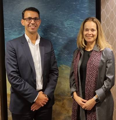 Jalal Bouhdada, CEO, Applied Risk, and Liv A. Hovem, CEO of DNV’s Accelerator, a new business area dedicated to rapidly growing new DNV businesses, services and solutions. Image courtesy DNV