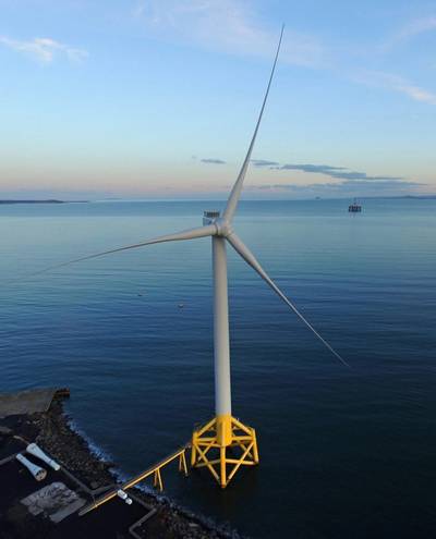 The 7MW Levenmouth Demonstration Turbine enables companies to test & demonstrate innovative new technologies. Image: Offshore Renewable Energy (ORE) Catapult