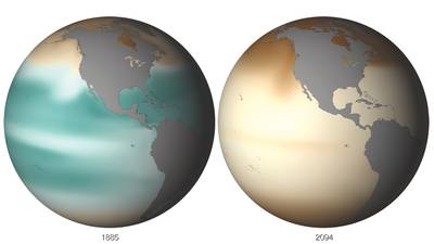 The NOAA View imagery portal provides a single point for experiencing NOAA data from satellites, models and in-situ analyses. The site allows for seamless browse, animate and download capability of high resolution images and Google Earth formatted files. With over 60 datasets (and growing) that go as far back as 1880 and out to 2100, NOAA View provides the ability to see our dynamic planet and how it changes over weeks, months, years and even decades. One example of this change is illustrated in