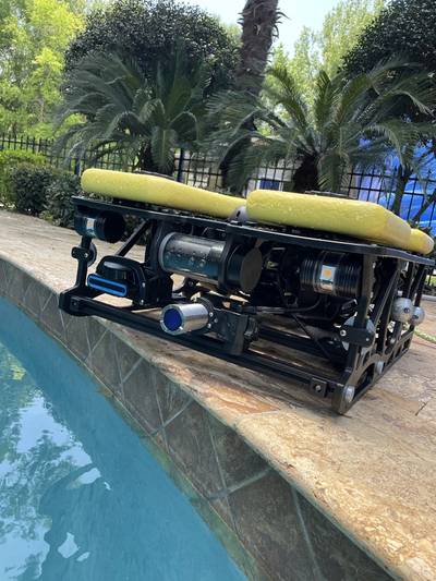 New Outland Technology ROV-3000 fitted with Impact Subsea's ISFMD. Image courtesy Outland Technology