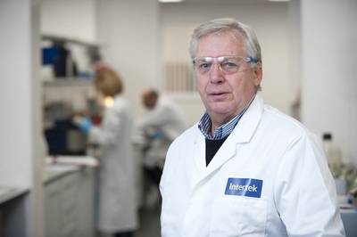 Raymond Pirie, Vice President of Intertek’s global Exploration and Production business line, at one of Intertek’s laboratories
