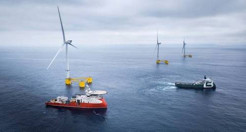 25MW WindFloat Atlantic floating offshore wind farm in Portugal  - Image Credit: ABS