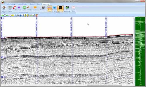 AA300 boomer plate, CSP-P capacitor bank, AH250/12 Hydrophone array, 250 joules at 3hz, Data courtesy David King, Marine & Earth Sciences Pty Ltd