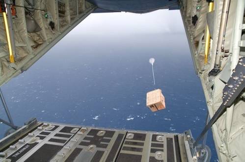 Air-drop Drifter Buoy: Photo courtesy of NOAA