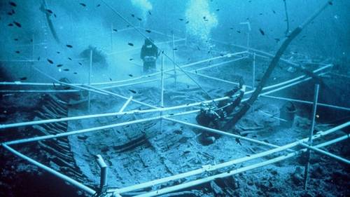 From 1967 to 1969, archaeologists excavated the Kyrenia shipwreck, which had been discovered off the north coast of Cyprus in 1965. (Photo: Kyrenia Ship Excavations)
