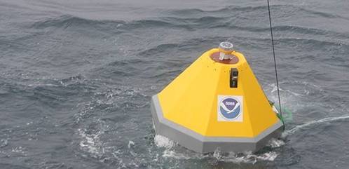 Arctic Monitoring Buoy: Photo credit NOAA