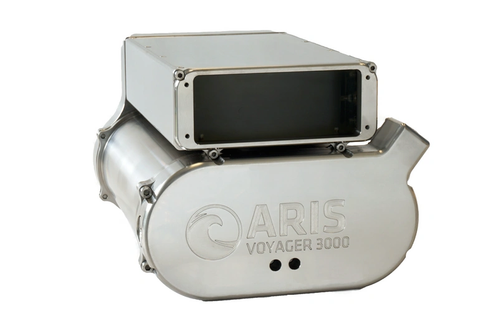 ARIS Voyager 3000 encased in a titanium shell for deep sea exploration (Photo: Sound Metrics)