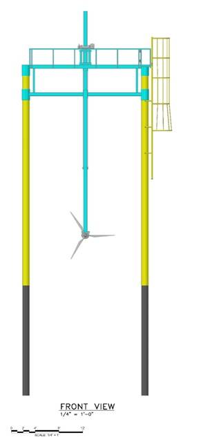Artist’s rendering of what the tidal test site will look like (Image: MRECo)