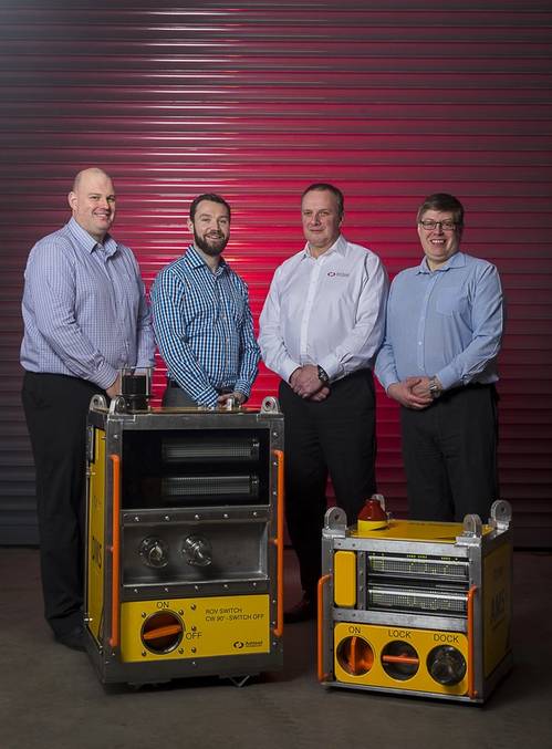 Ashtead’s newly formed engineered measurement solutions group – (L to R) Mark Ellington, Scott Smith, Ross MacLeod, and Alistair Birnie. (Photo: Ashtead)