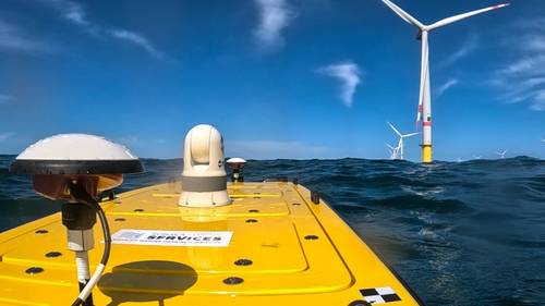 The Autonomous Surveyor USV on its way to a survey mission (Photo: Subsea Europe Services)