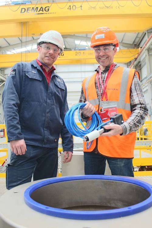 Balmoral’s senior test technician, Mike Royl, and Michael Oswald of the University of St Andrews (Photo: Balmoral)