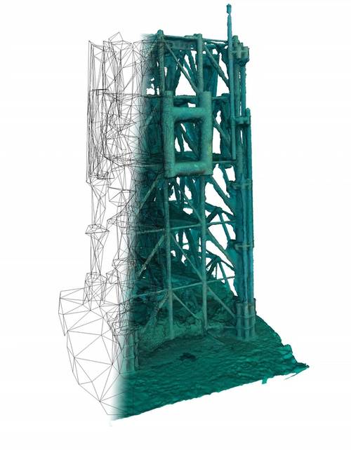 Becoming a NVIDIA member will allow Rovco to enhance its 3D reconstruction capabilities and inspection techniques. Picture – 3D reconstruction of jacket structure. (Photo: Rovco)