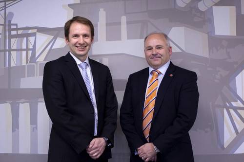 Bogi Vang, Deputy Country Manager UK & Senior Financial Adviser at DNO North Sea and Phil Milton, CEO at Well-Safe Solutions (Photo: Well-Safe)