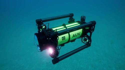 Boxfish Robotics announced the launch of their first generation of fully autonomous tetherless hovering Boxfish AUV. Credit: Boxfish Robotics