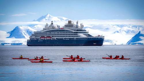 Le Commandant Charcot in Antarctica (Photo Courtesy of Romain Farge via StudioPONANT)
