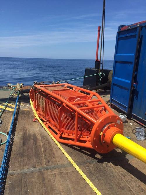 The completed SEA connection fully tested on deck ready for deployment (Photo: Cohort plc)