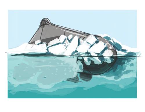 Concept: The Icebreaking Submarine (Image: Novan Research)