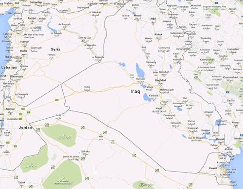Concerns over Iraq are keeping oil at the $115 range. (Image: Google Maps)