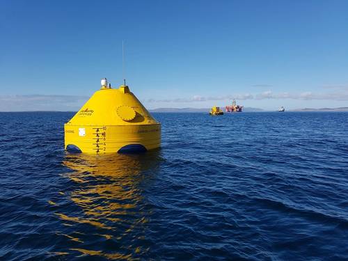 CorPower's C3 in scapa flow, Orkney. Photo Credit CorPower