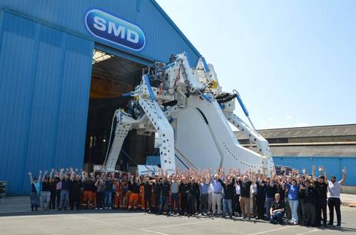 The delivery of Prysmian’s new SMD Plough for subsea cables (Credit: Prysmian)