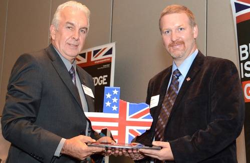 Derek Blackwood (left), President BABC Houston, with Garry Kennie, President Houlder Americas