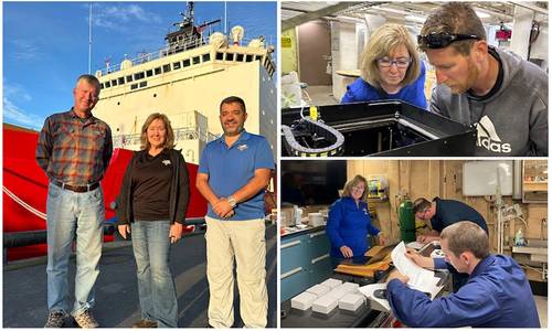 During a seven-week Arctic transit aboard the U.S. Coast Guard icebreaker USCGC Healy (WAGB 20), Dr. Nita Shattuck from the Naval Postgraduate School (NPS) will study the impact of the extreme environment on crew performance and potential mitigations. Additional research includes assessment of an Amos01 3D printer installed by David Dausen from NPS’ Consortium for Advanced Manufacturing Research and Education (CAMRE), and specially instrumented to measure the impact of adverse Arctic sea conditi
