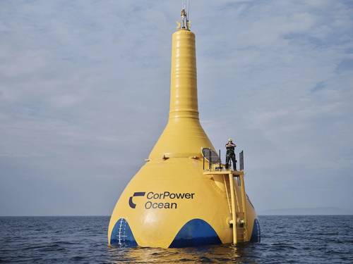 C4 wave energy device (Credit: CorPower Ocean)