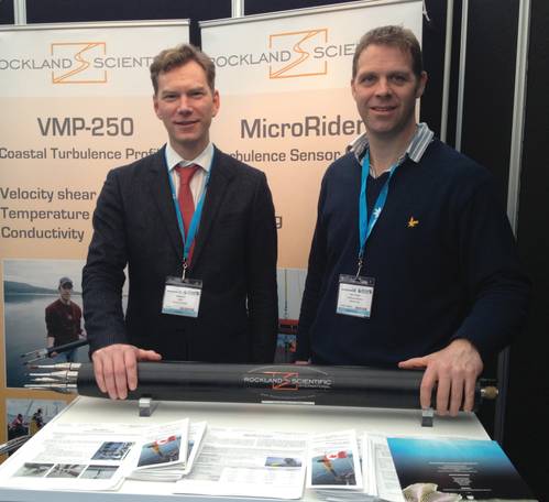 Fabian Wolk (left), Rockland Scientific EVP and Kevin Black, Technical Director at Partrac.