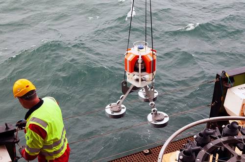 A Fetch AZA BPR being deployed in the North East Atlantic. (Photo credit – Ben Moat: Senior Scientist, NOC)
