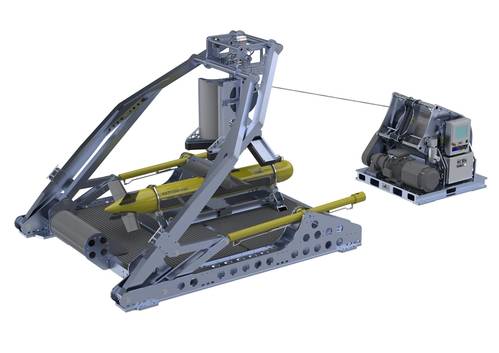 Figure 1: Complete SeaScout system in stowed position. Image: Ultra Sonar Systems