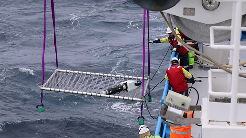 First BGC Argo float retrieved by RV Investigator, November 2023. ©  Amelia Pearson