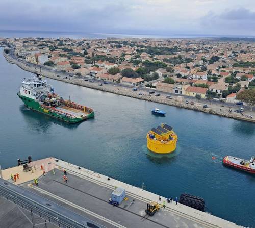 Floating electrical hub for Eolmed (Credit: Bourbon)