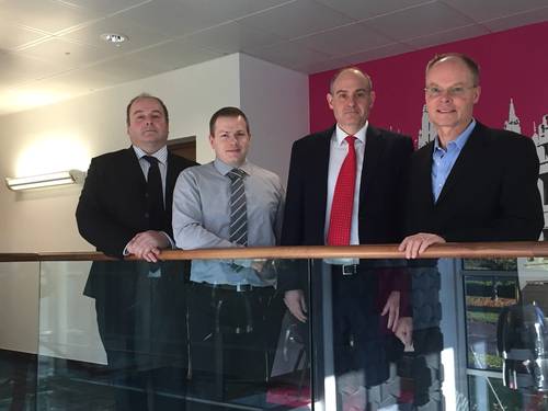 From left to right: Graeme Lamont, Business Development Manager, DNV GL; Gareth Jones, Principal Consultant, BMT Cordah Ltd; Alastair Dodds, Engineering Director, Axis Well Technology Ltd.; and Eamonn McGennis, Decommissioning Lead, Costain Upstream Limited (Photo: Integrated DECOM)