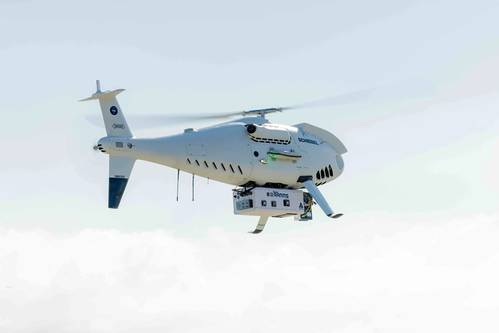 Fugro RAMMS mapping sensor mounted on a Schiebel Camcopter. Image credit: Fugro