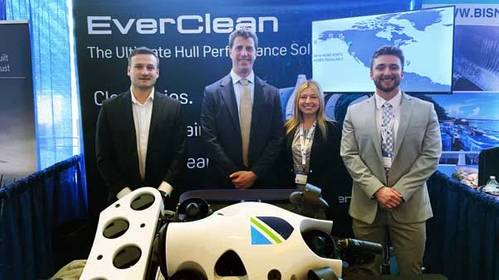 Greensea IQ announced that its EverClean service has been officially approved as a certified hull grooming provider for vessels coated with GIT Coatings’ foul release systems. Credit: Greensea IQ