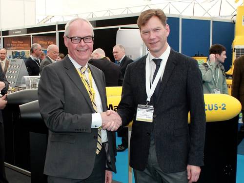 Lars Hansen (left), President of MacArtney Inc. and Fabian Wolk (right), President of Rockland Scientific Inc. (Photo: RSI)