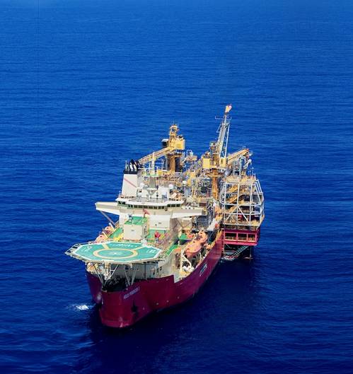 Helix Energy Solution’s Helix Producer-1 floating production system is supported by Sonardyne’s 6G DP-INS system. Image from Helix Energy Solutions, by Robert Almeida.